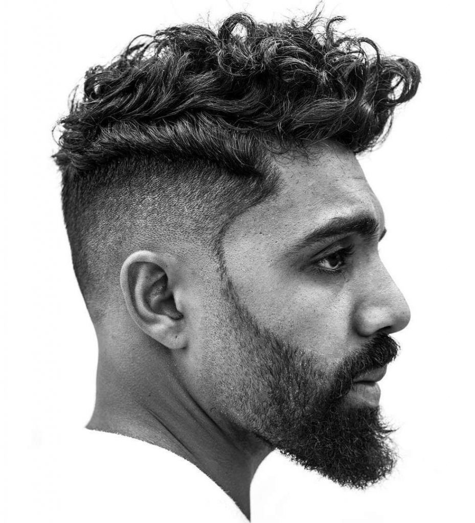 pompadour curly hairstyle