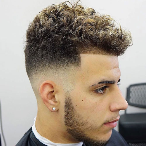 haircuts for men with curly hair 