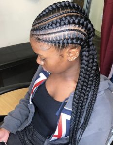 Wavy Straight Back Braids