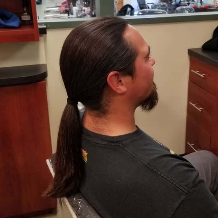 older men ponytail hairstyles
