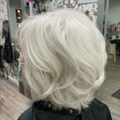 grey hairstyle for women over 50