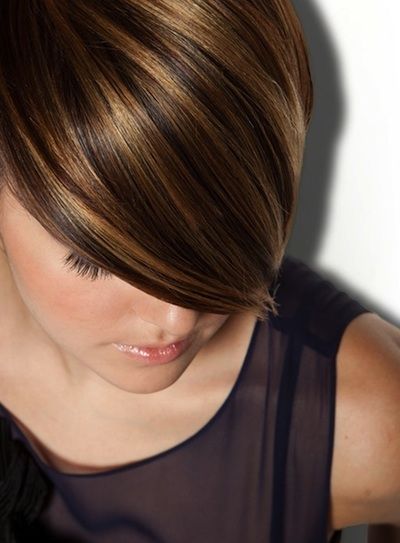 brown hairstyles with highlights