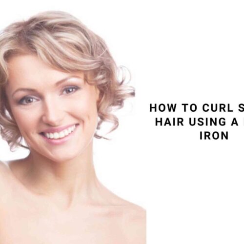 How to curl short hair with a flat iron