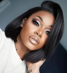 bob cut hair style for black woman