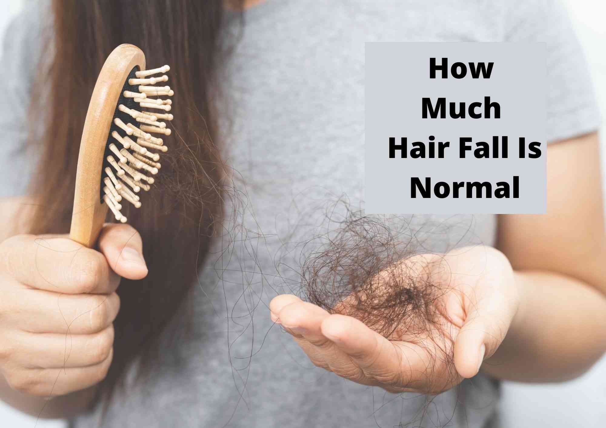 how much hair fall is normal