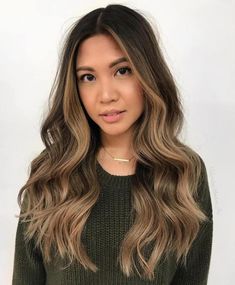 face framing Brown Ombre Hair