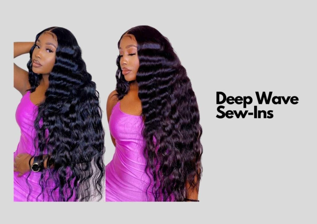 wavy sew-in hairstyle