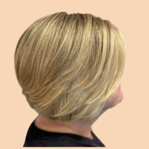 blonde short hairstyles for fine hair over 40