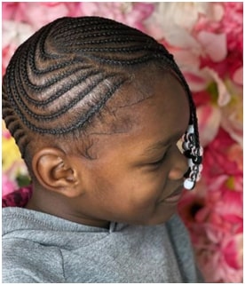 little girl braids with beads 2022