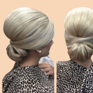 bun hairstyles for thick hair over 50
