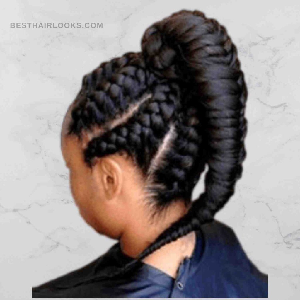 black ponytail hairstyles with natural hair