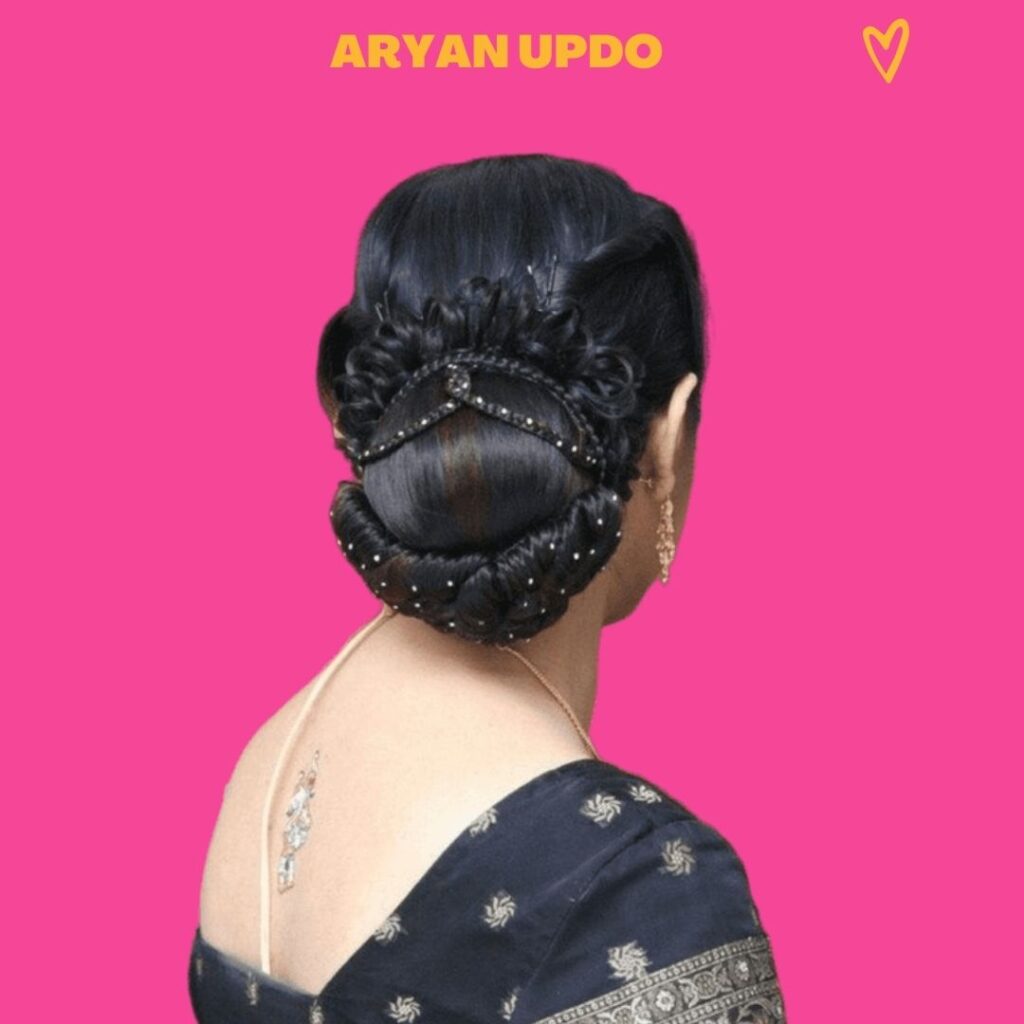 bun hair style for marriage function