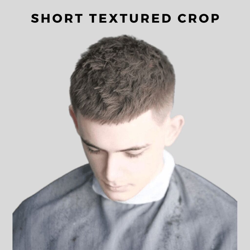 short textured crop hairstyle