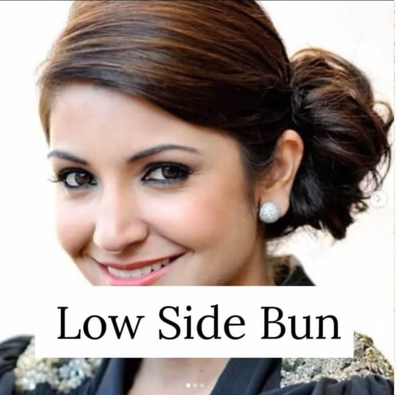 indian hairstyles for short hair with bun