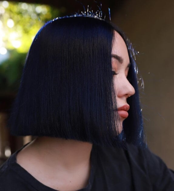 How To Have Black Hair With Blue Tint Without Bleach
