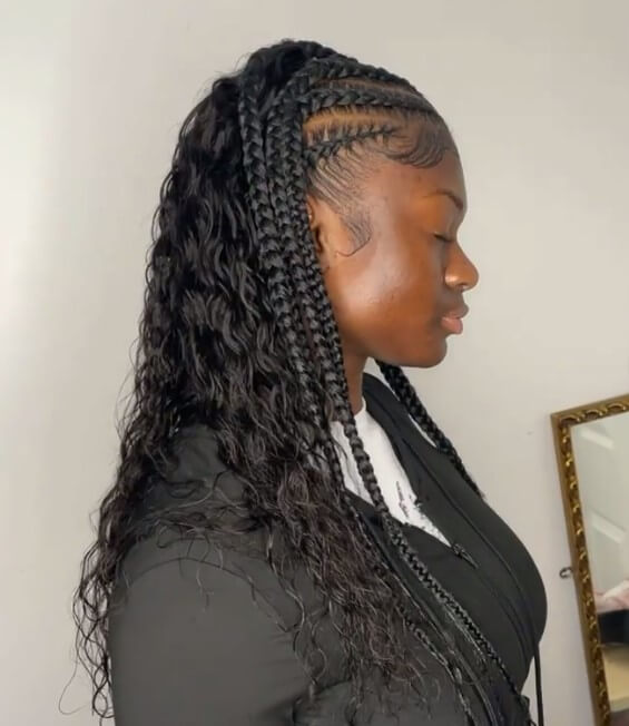 half up half down curly hairstyles for black hair