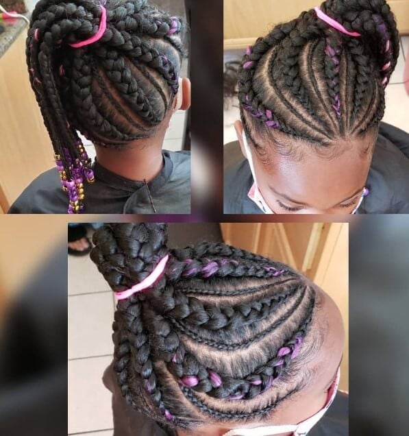 Cross Fred Braids with Beads