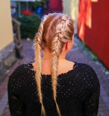 Dutch Fishtail Braid Hairstyles