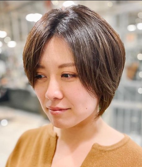 Middle Parted Classic Asian Hairstyle