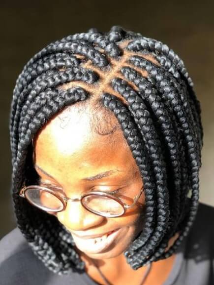Short Bobbed Hair With Braids