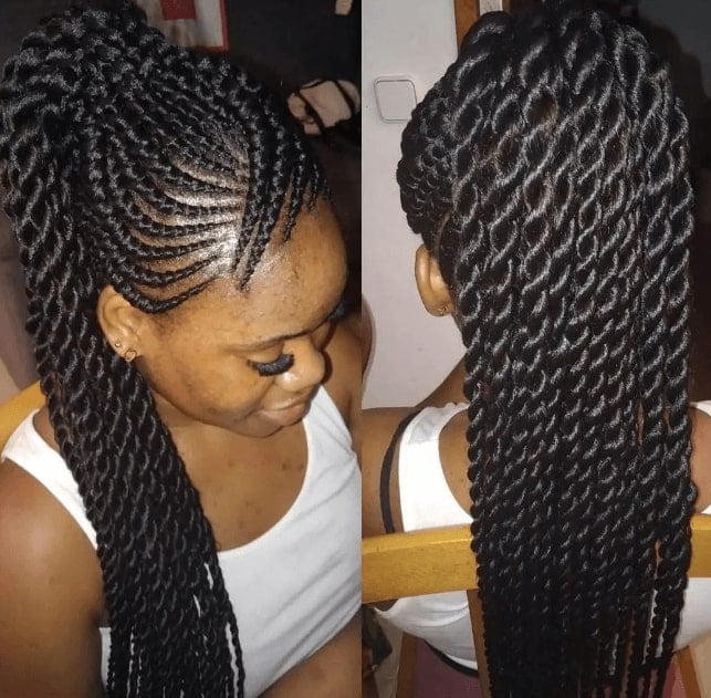 Twisted Braids Hairstyle