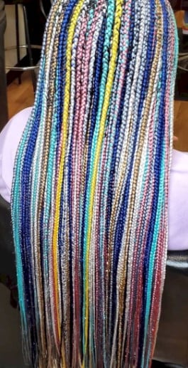 Coloured Micro Braids