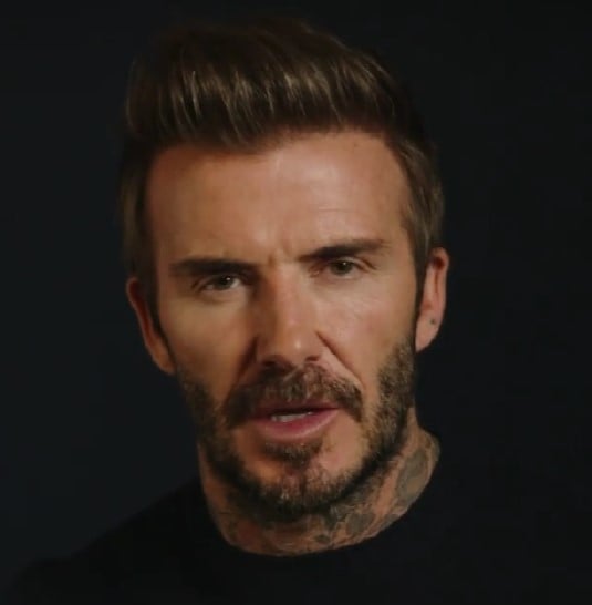 David Beckham’s Comb-Over Haircut