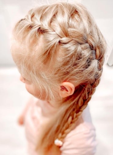 French braids hairstyle for back to school 