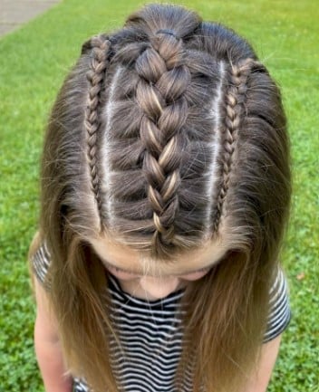 Multiple braids hairstyles for back to school 