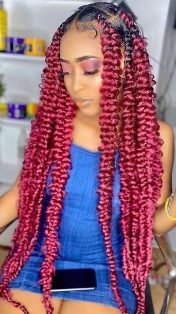 Coloured Butterfly Braids