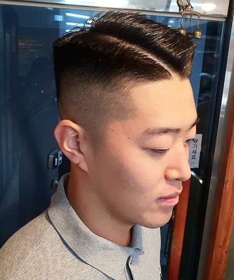 Side Part expressed with Undercut