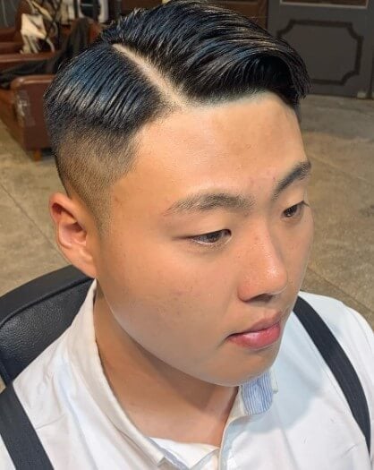 Side Part expressed with Undercut