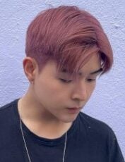 Jimin Pink Korean Hairstyle for men 