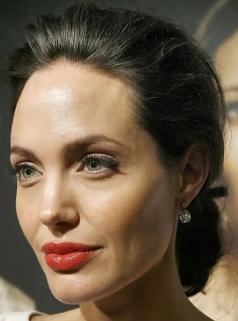 Angelina Jolie In Chignon Bun Hairstyle