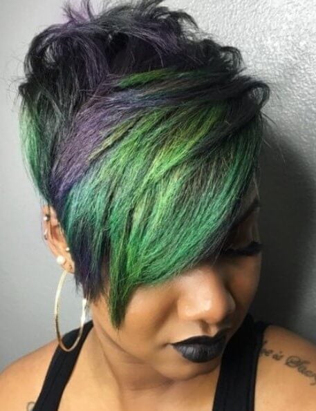 Green and Purple Highlights