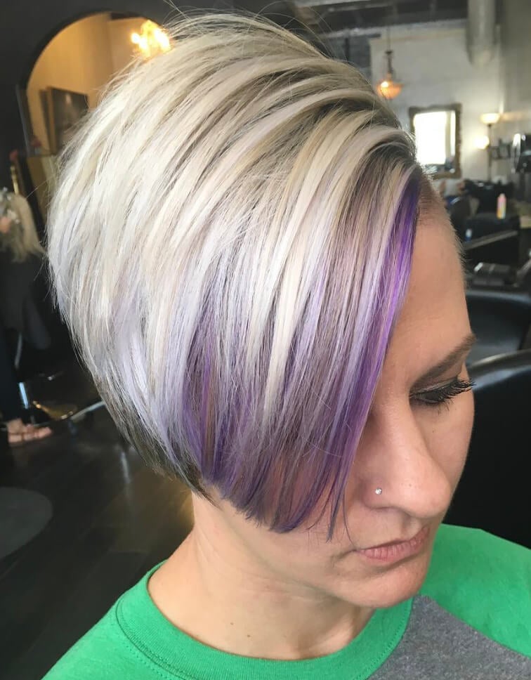 Lavender Peekaboo Hair
