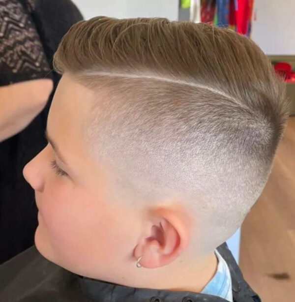 High And Tight With Side Part  600x614 