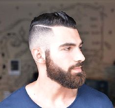 mens hairstyle with beards