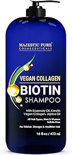 Sponsored Ad - MAJESTIC PURE Biotin Shampoo with Vegan Collagen - Promotes Hair Growth - for Hair Thinning & Hair Loss - S...